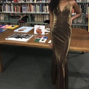 Gold mermaid dress